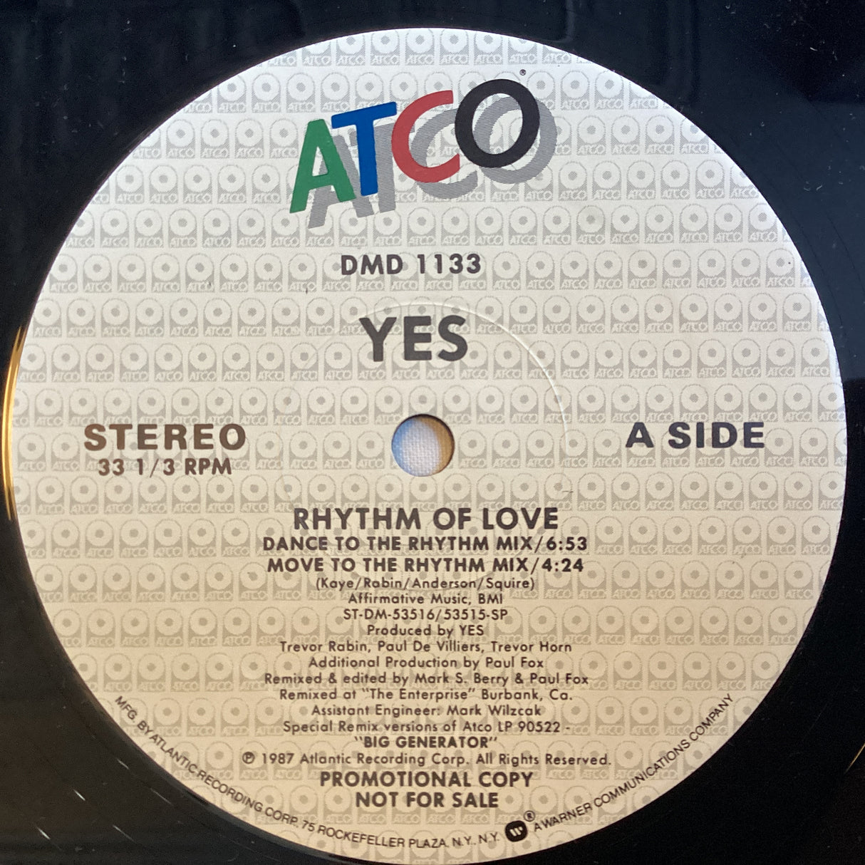 Yes - Rhythm Of Love