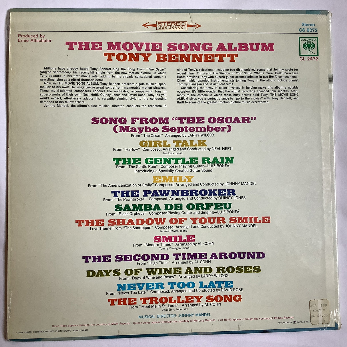 Bennett, Tony - Movie Song Album