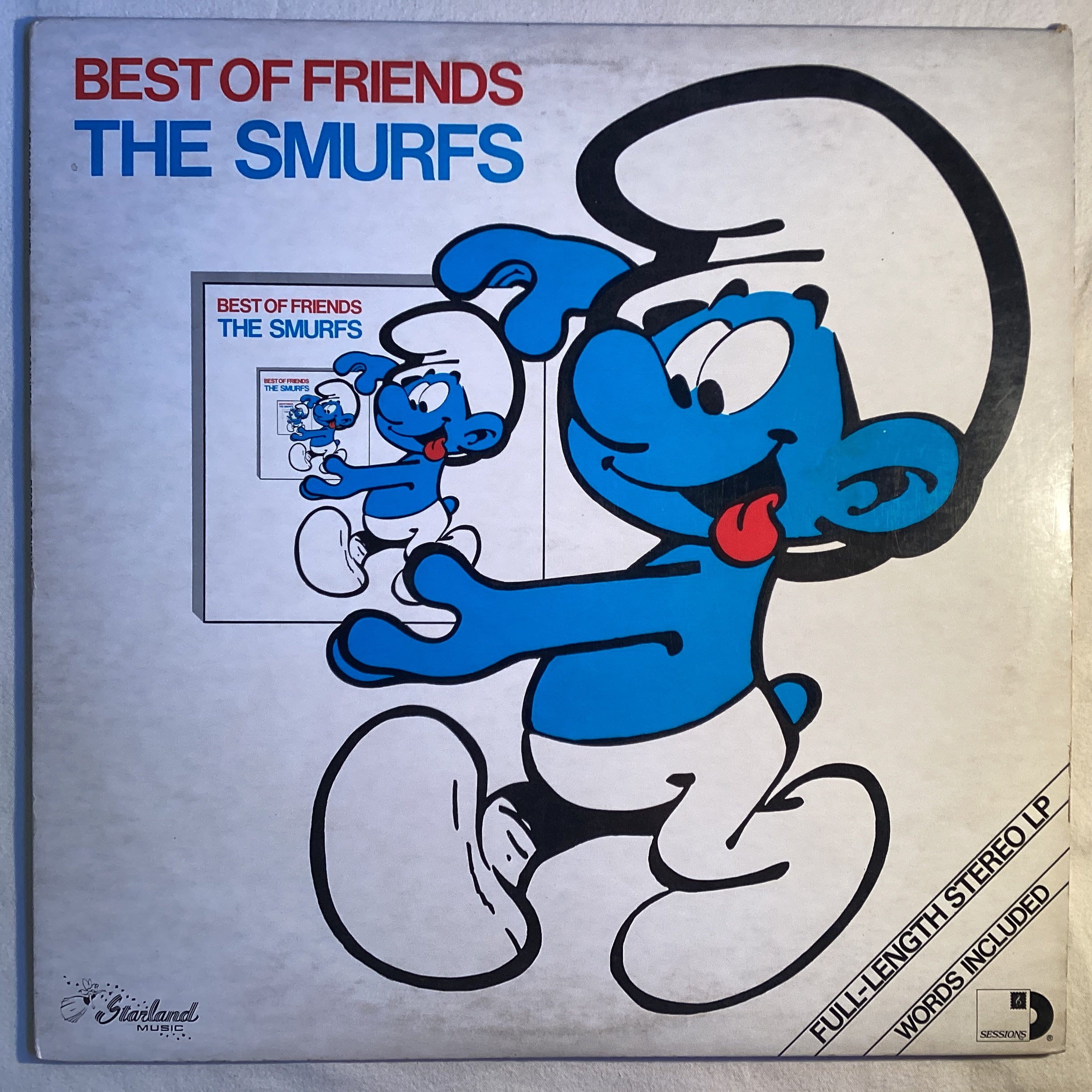 Smurfing Sing Song Record and Book 