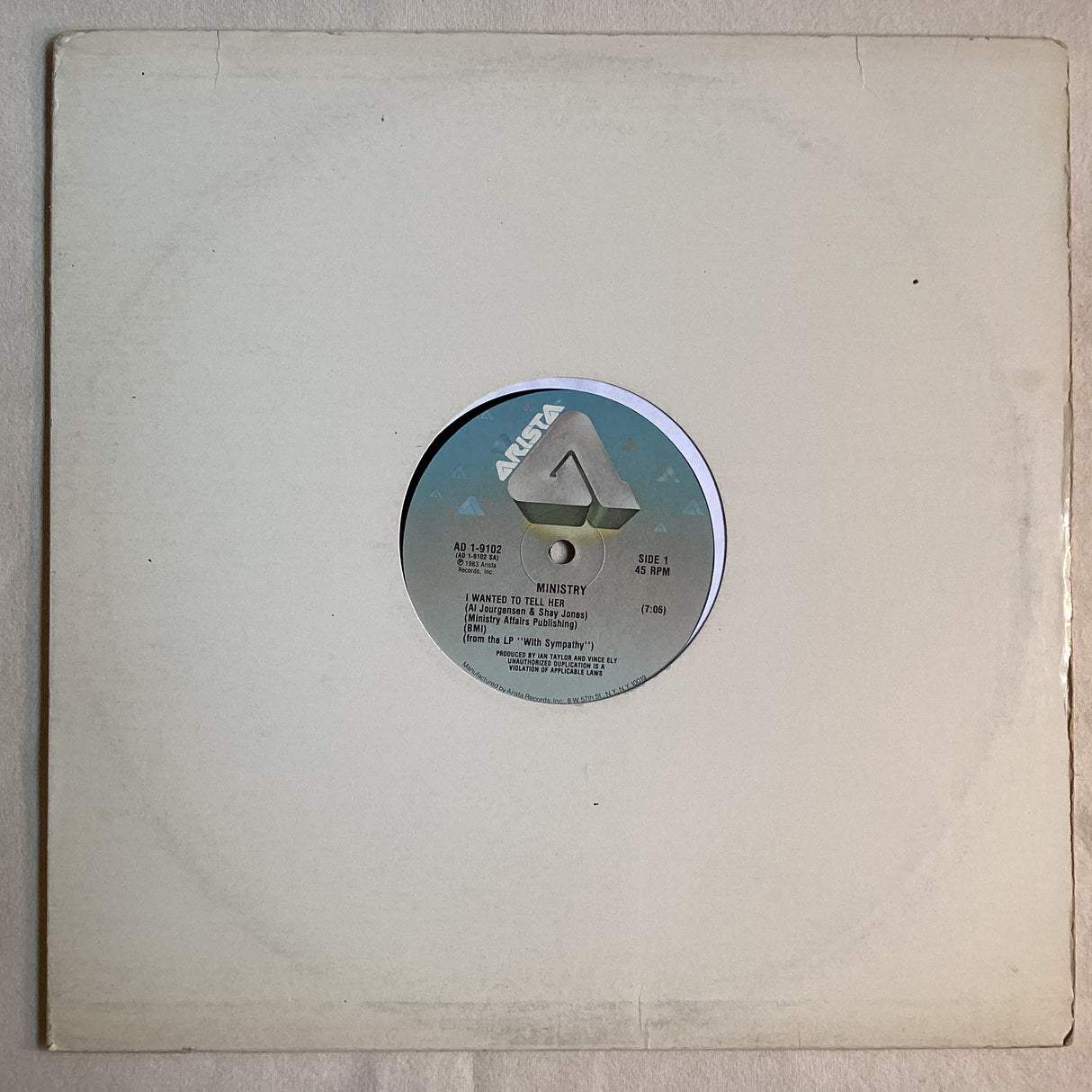 Ministry - I Wanted To Tell Her