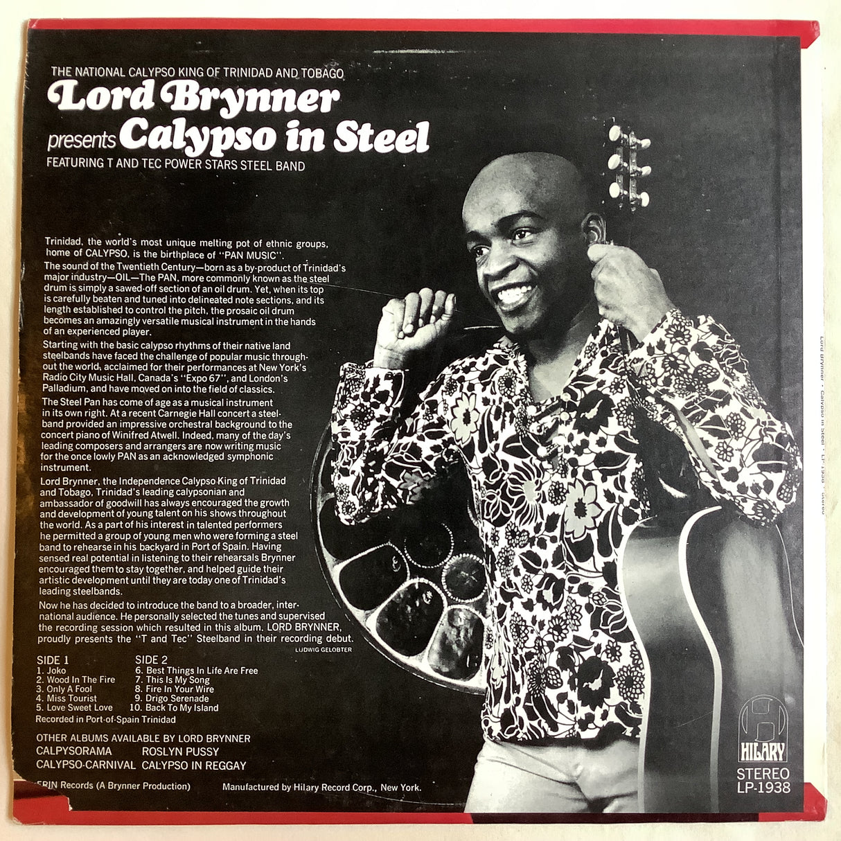 Lord Brynner - Calypso In Steel