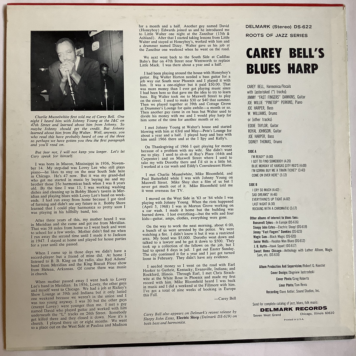 Bell, Carey - Blues Harp