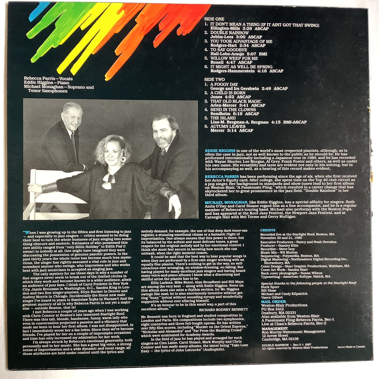 Parris / Higgins - Double Rainbow