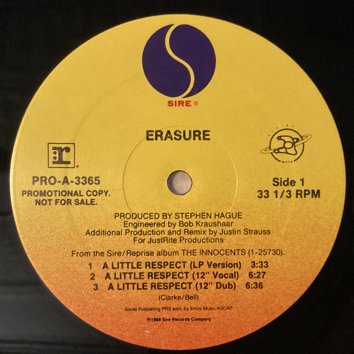 Erasure - A Little Respect(Promo)