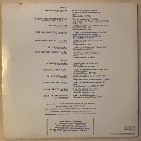 Elvis - Legendary Performer(Pic)