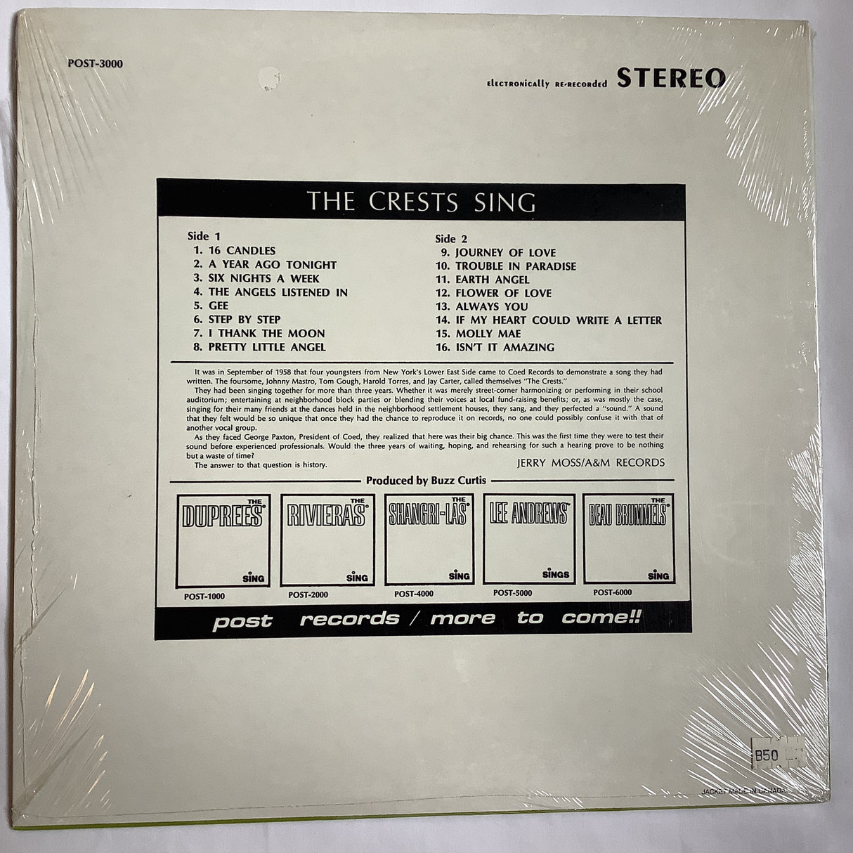 Crests, The - Sing