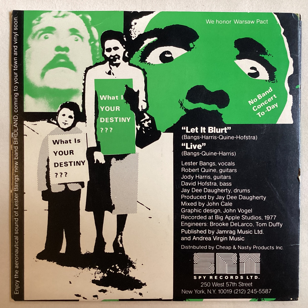 Bangs, Lester - Let It Blurt / Live