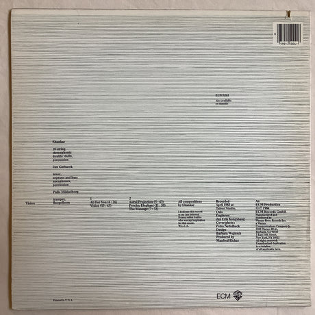 Shankar / Garbarek - Vision