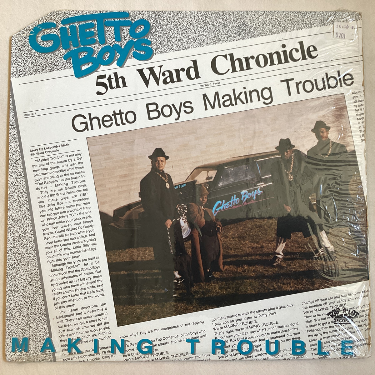 Ghetto Boys - Making Trouble, Vinyl Record Album LP, Used, Hip Hop 