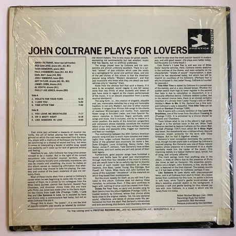 Coltrane, John - Plays For Lovers