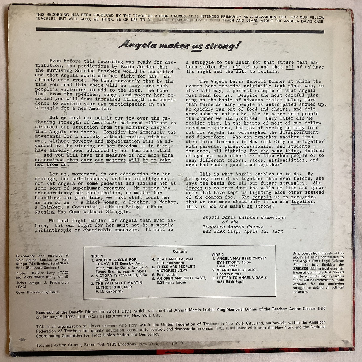 Miscellaneous - Angela Must Be Free!