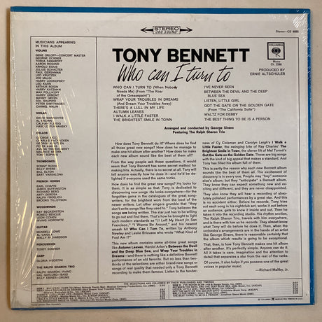 Bennett, Tony - Who Can I Turn To