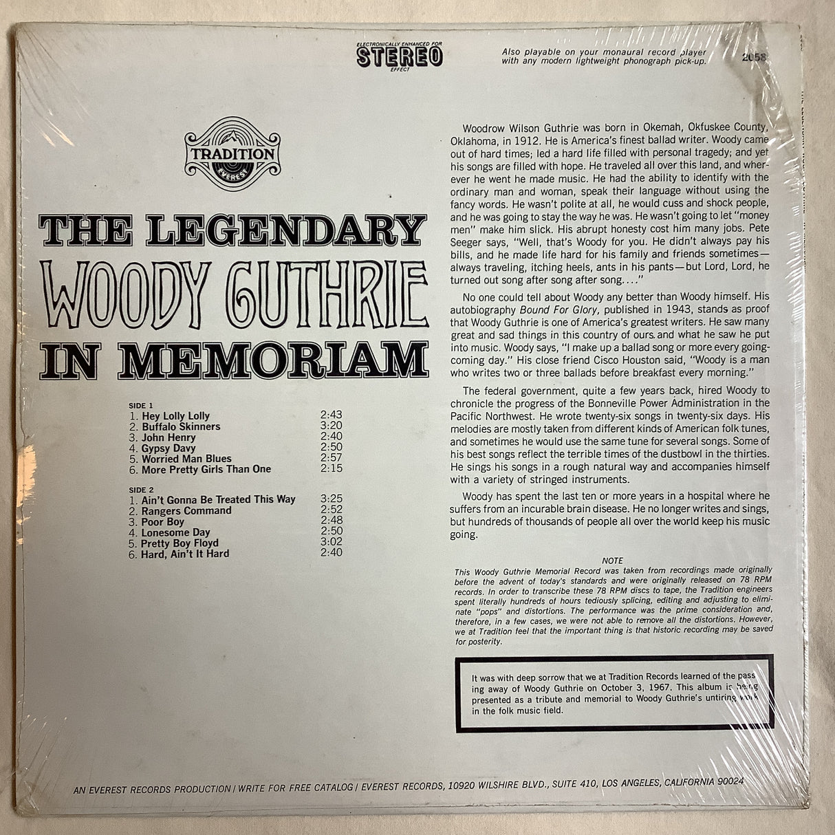 Guthrie, Woody - In Memoriam