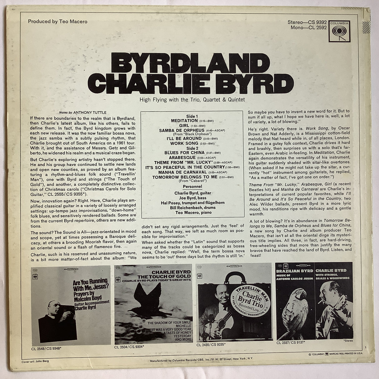 Byrd, Charlie - Byrdland