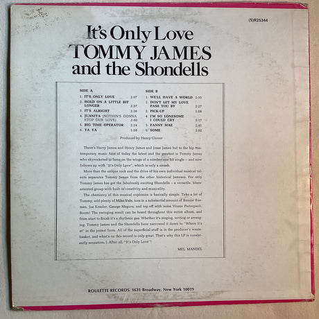 James, Tommy & Shondells - It's Only Love