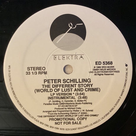 Schilling, Peter - Different Story
