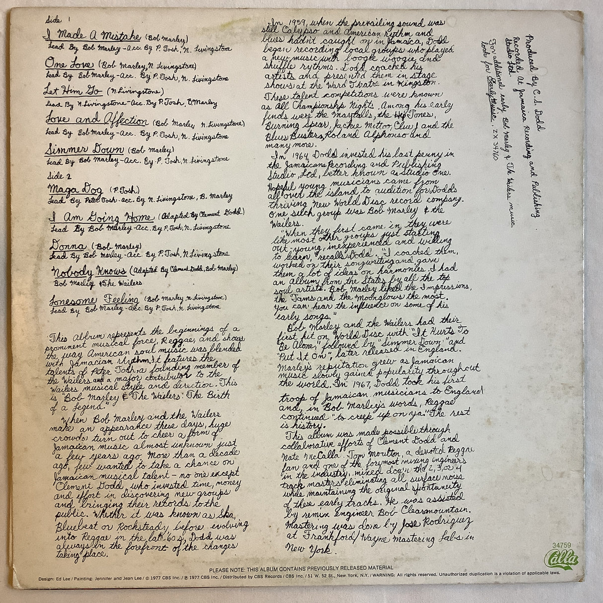 Marley, Bob - Birth Of A Legend