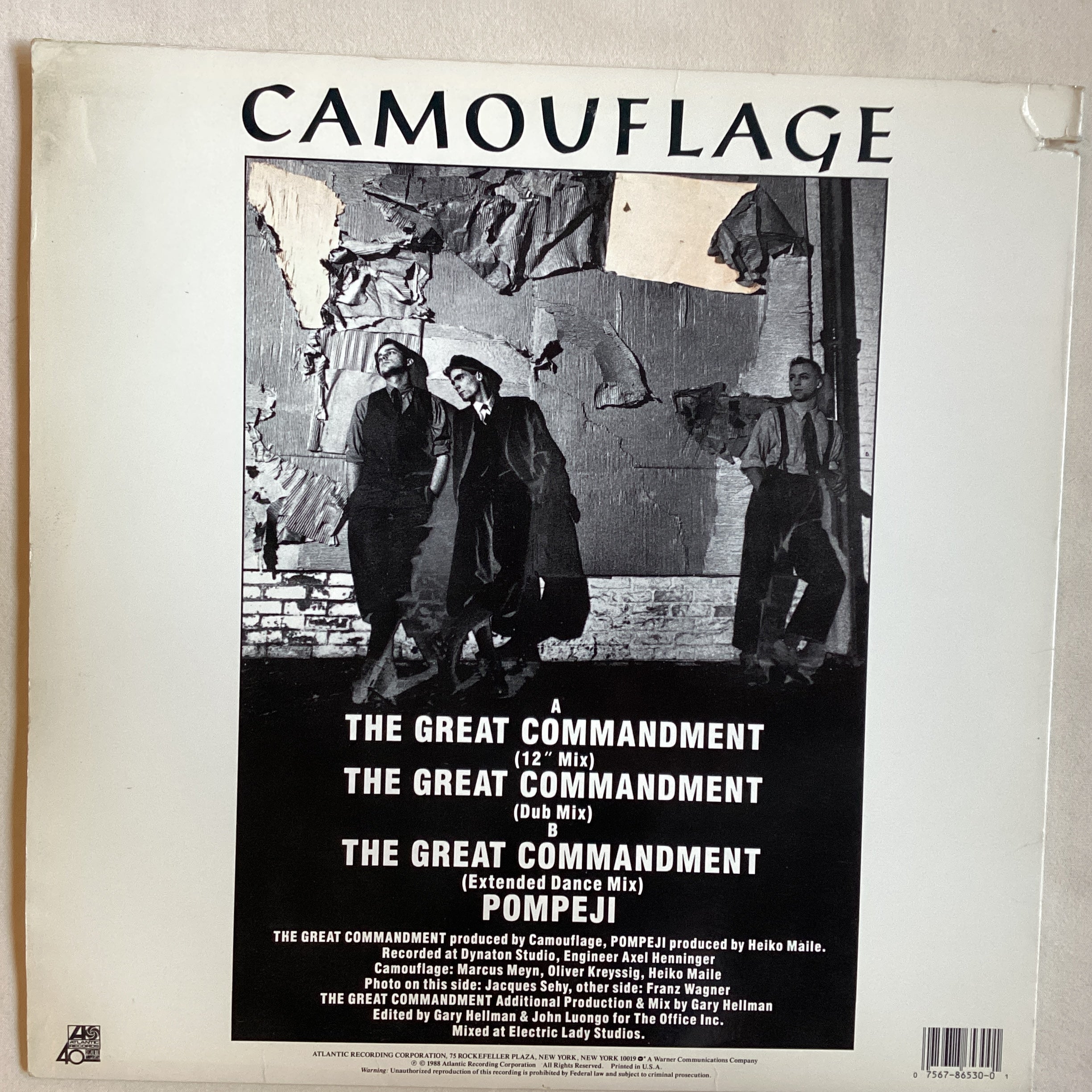 CAMOUFLAGE-THE GREAT COMMANDMENT レア!! Camouflage - Great Commandment(PS) – Joe's Albums