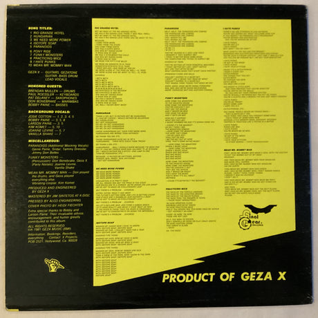 Geza X - You Goddam Kids!