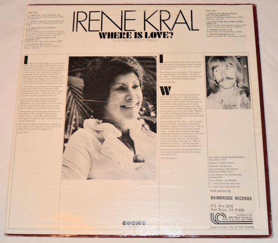 Kral, Irene - Where Is Love