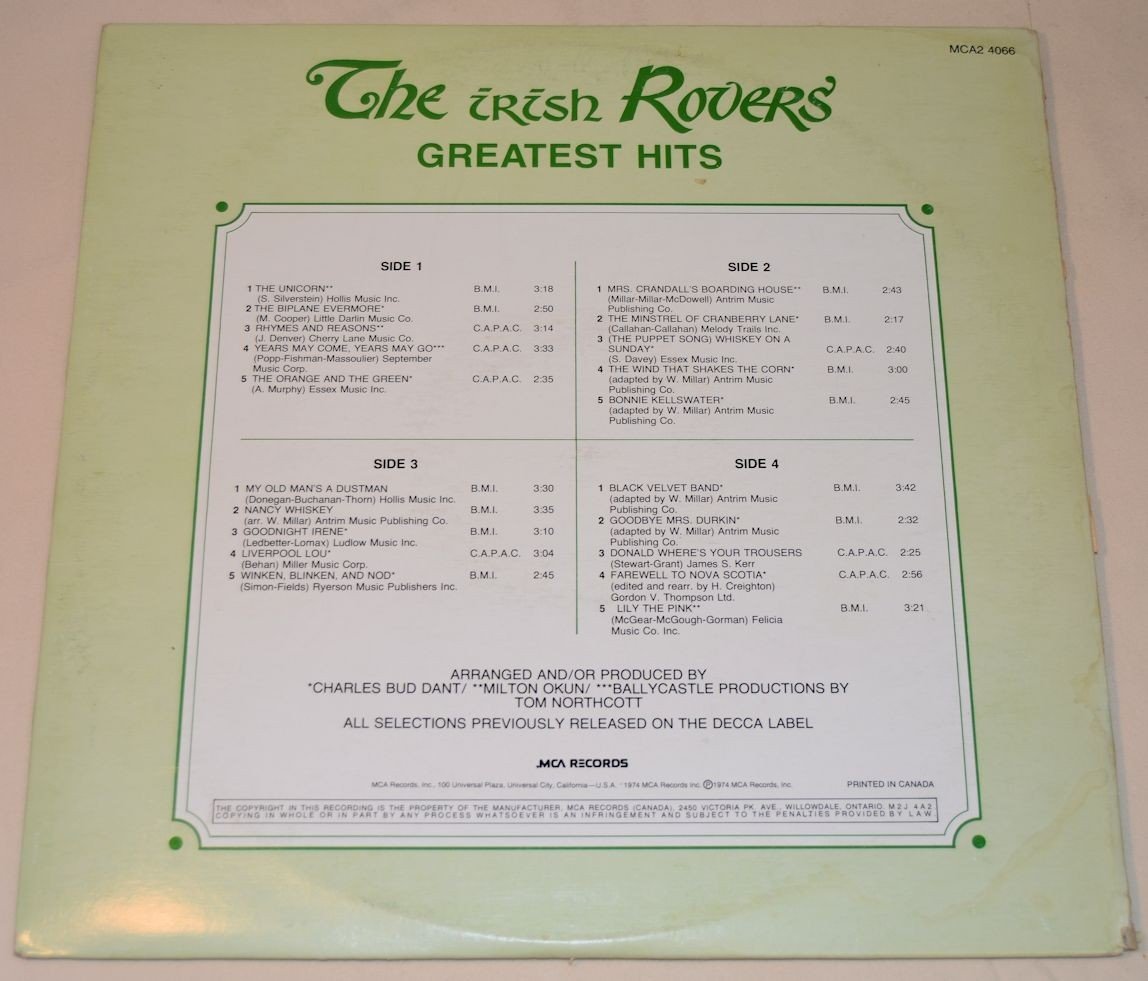 Irish Rovers - Greatest Hits