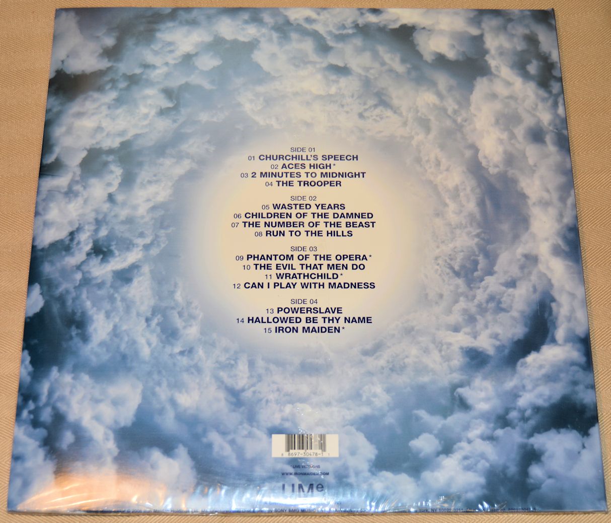 Iron Maiden Somewhere Back in Time Ｌ IRON MAIDEN Somewhere Back In Time: The Best Of 1980 2LP