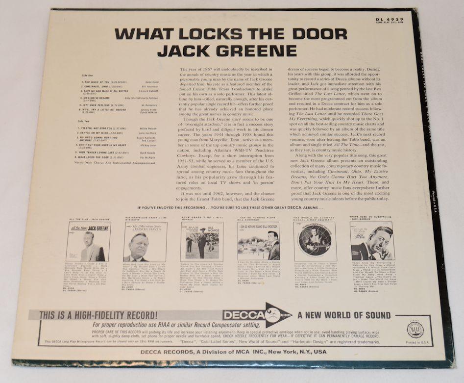 Greene, Jack - What Locks The Door