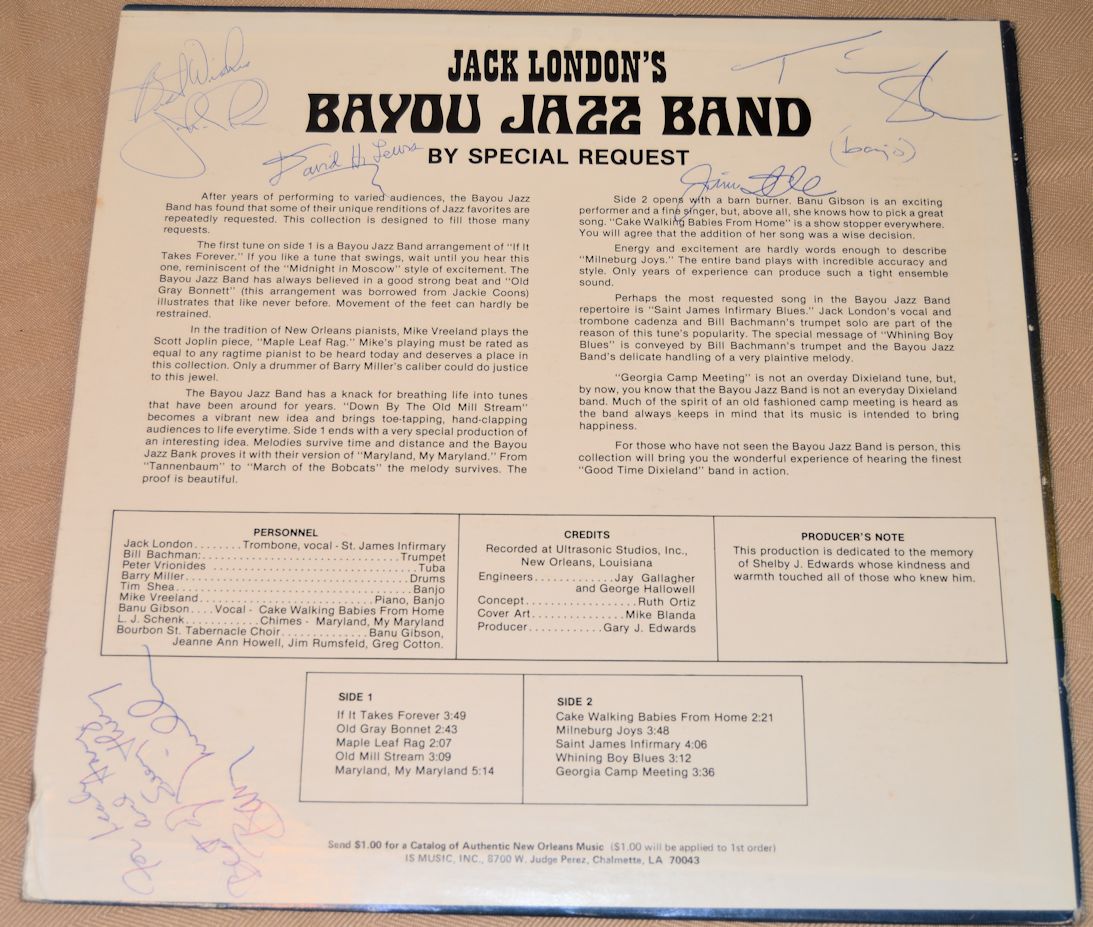London, Jack - Bayou Jazz Band Vol 2