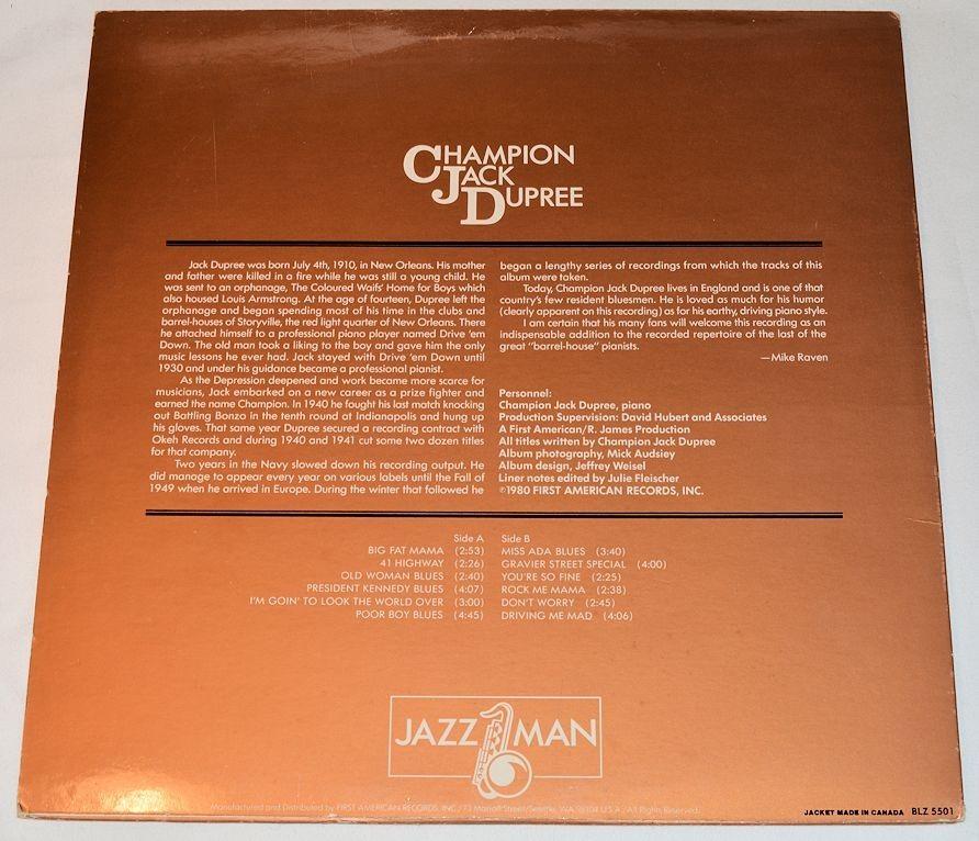 Dupree, Jack - Champion Jack Dupree