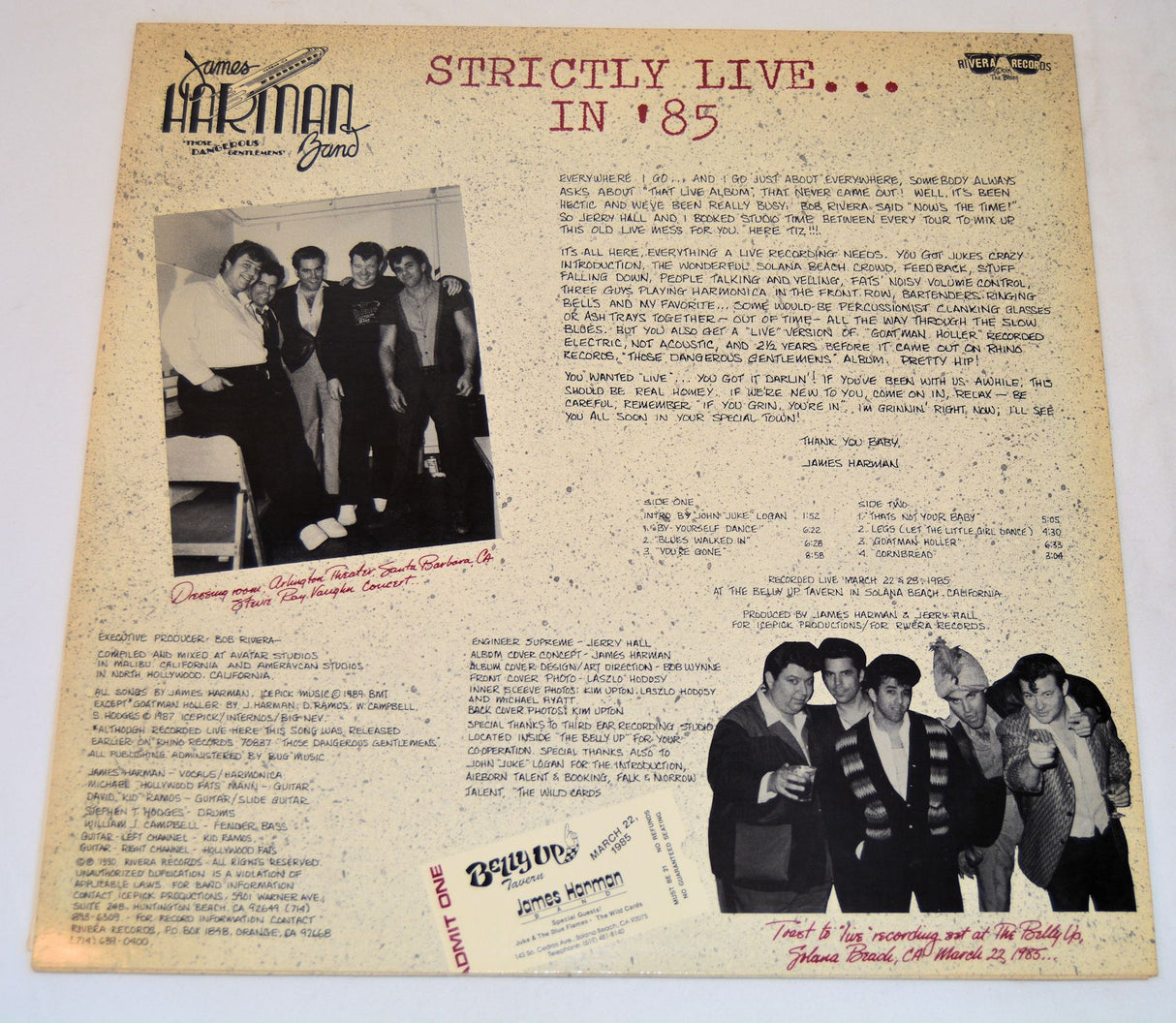 Harman, James Band - Strictly Live in '85