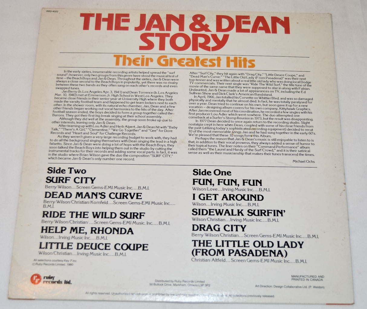 Jan & Dean - The Jan & Dean Story, Greatest Hits