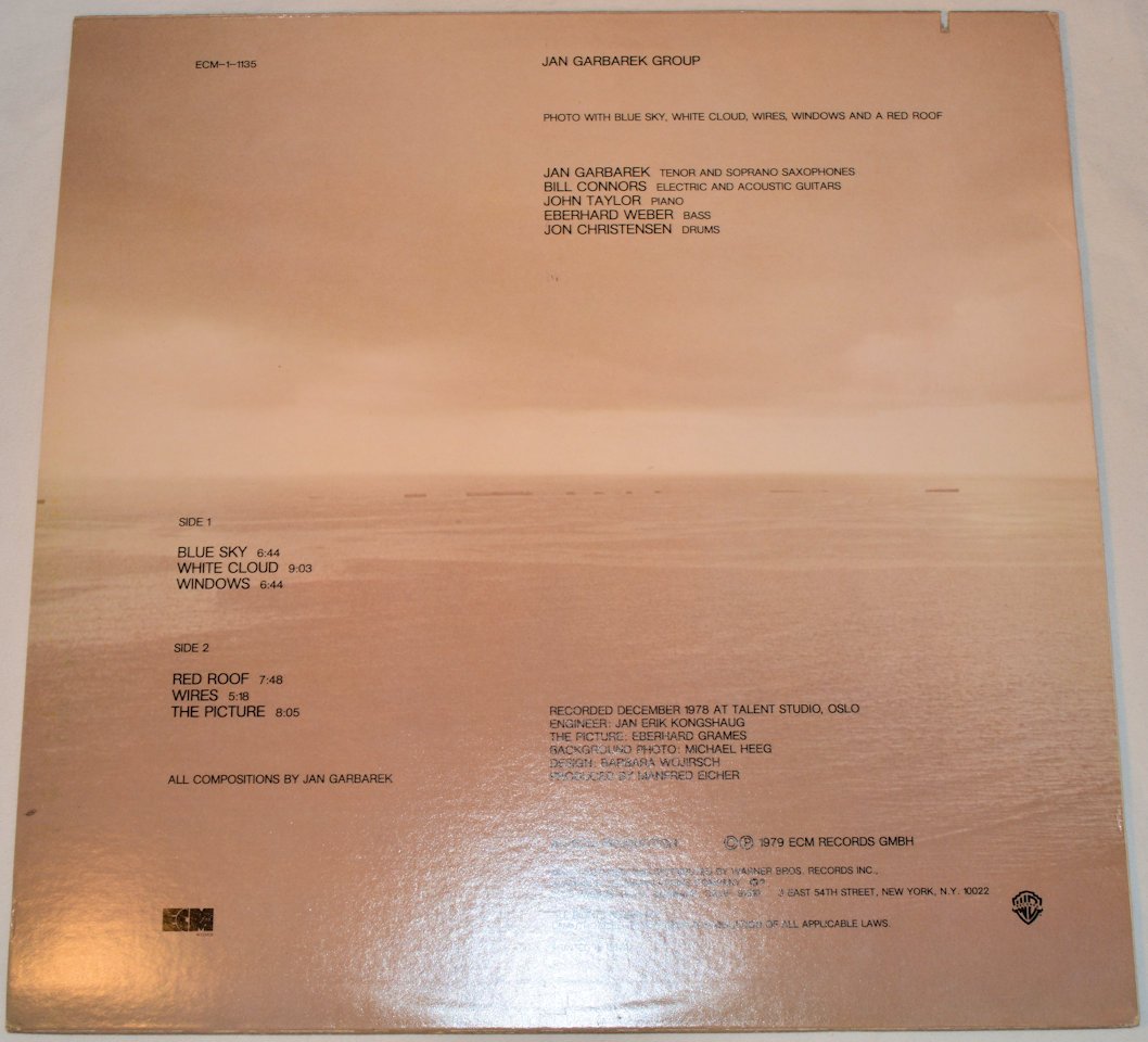 Garbarek, Jan - Photo With Blue Sky