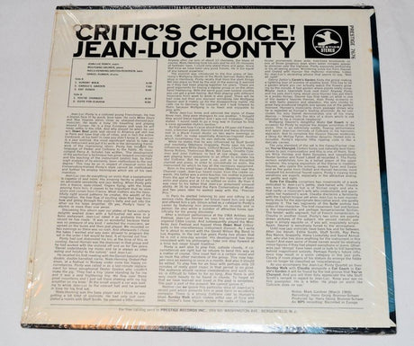 Ponty, Jean-Luc - Critic's Choice