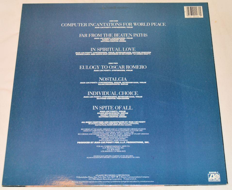 Ponty, Jean-Luc - Individual Choice