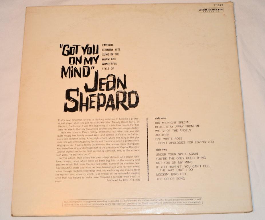 Shepard, Jean - Got You On My Mind