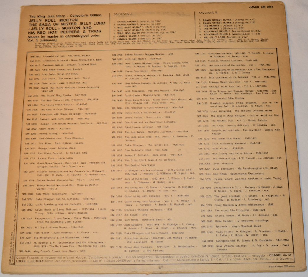 Morton, Jelly Roll - The Saga Of