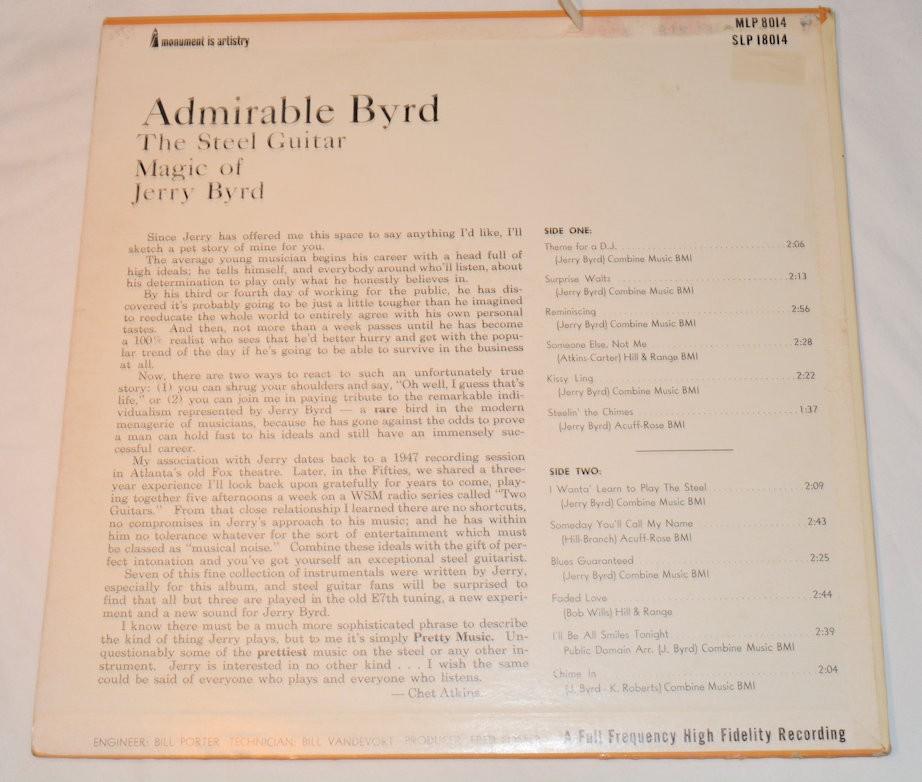 Byrd, Jerry - Admirable Byrd