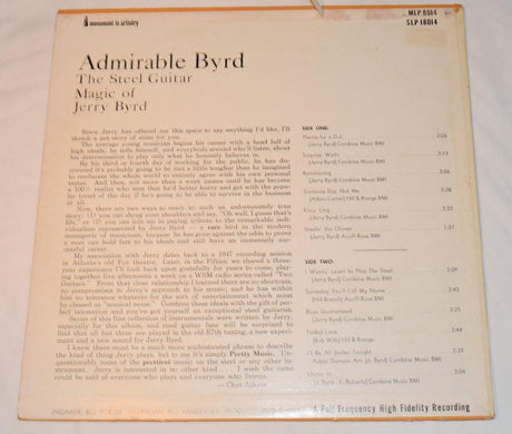 Byrd, Jerry - Admirable Byrd