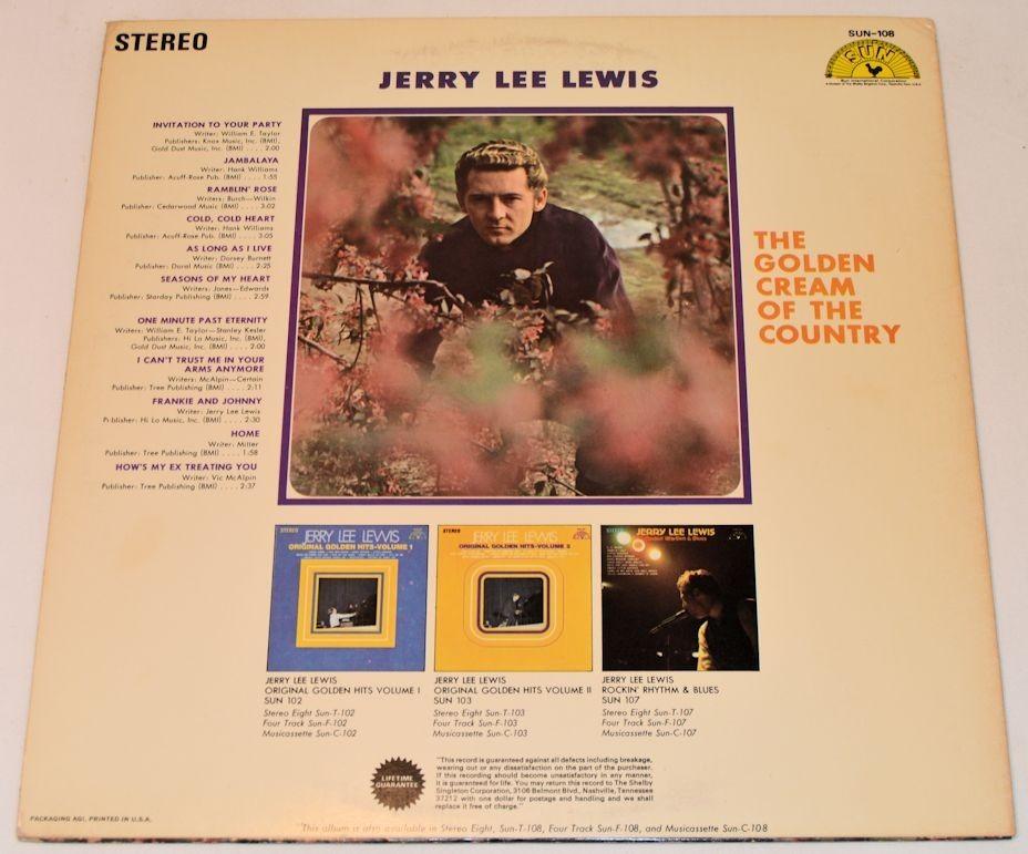 Lewis, Jerry Lee - Golden Cream