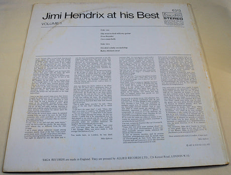 Hendrix, Jimi - At His Best Volume 1