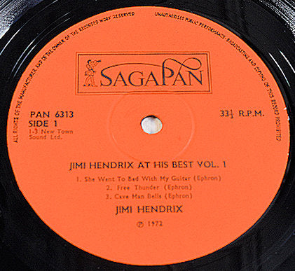 Hendrix, Jimi - At His Best Volume 1