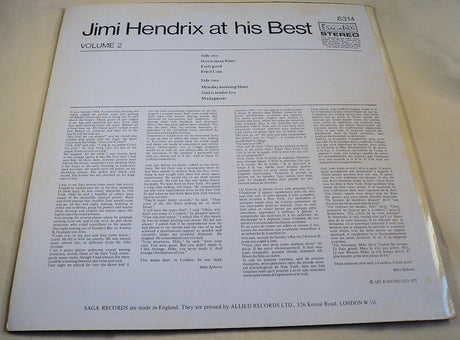 Hendrix, Jimi - At His Best Volume 2