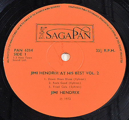 Hendrix, Jimi - At His Best Volume 2
