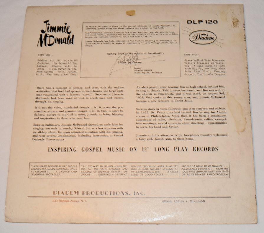 McDonald, Jimmie - Sings Spirituals And Gospel