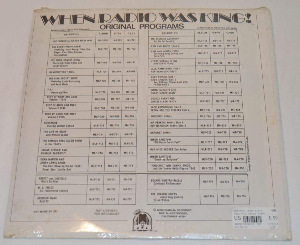 Radio  - Jimmy Durante