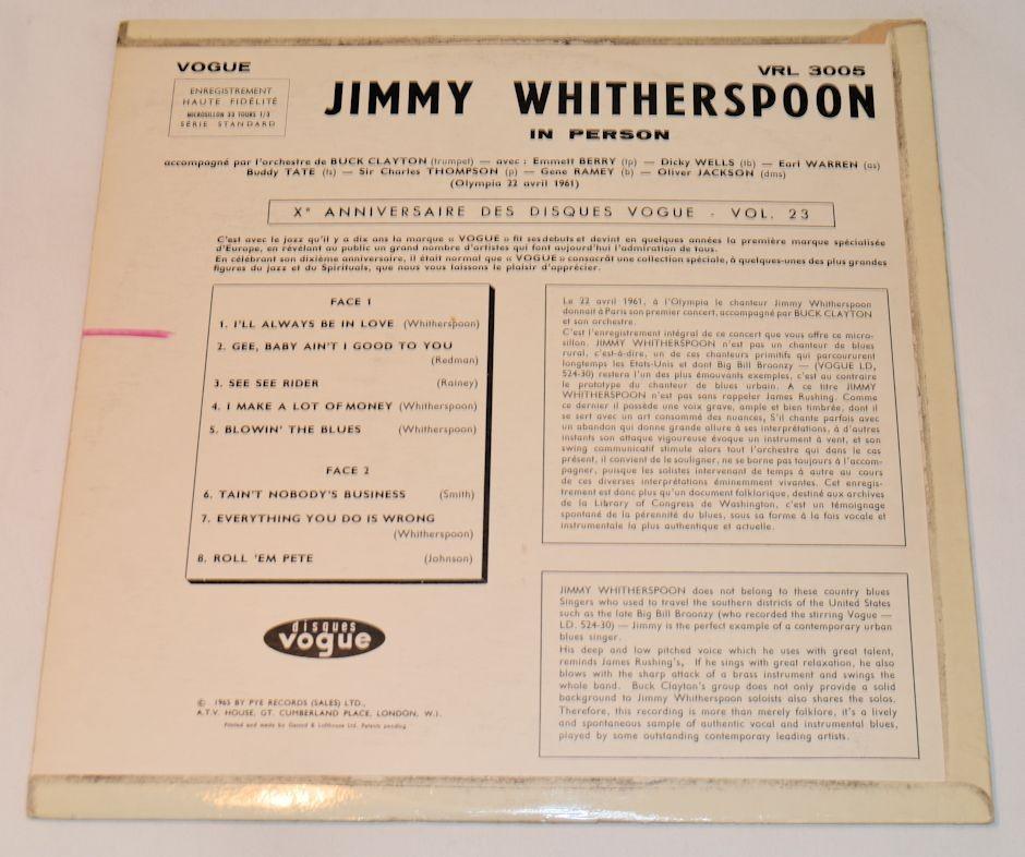 Witherspoon, Jimmy - In Person