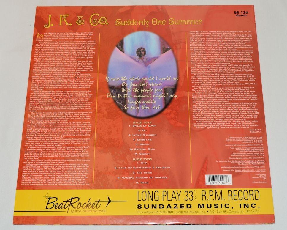 JK & Co. - Suddenly One Summer – Joe's Albums