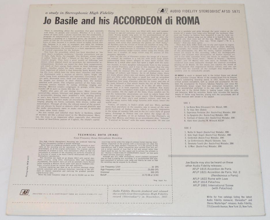 Basile, Jo - Accordeon di Roma