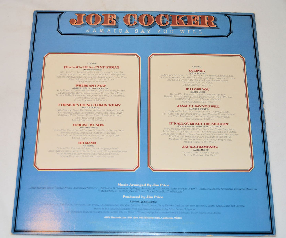 Cocker, Joe - Jamaica Say You Will