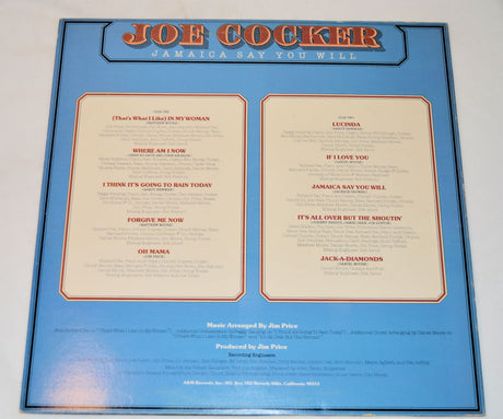Cocker, Joe - Jamaica Say You Will